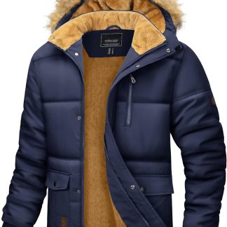 Winter Jacket Fleece Lined Water Repellent Windproof Warm image 1