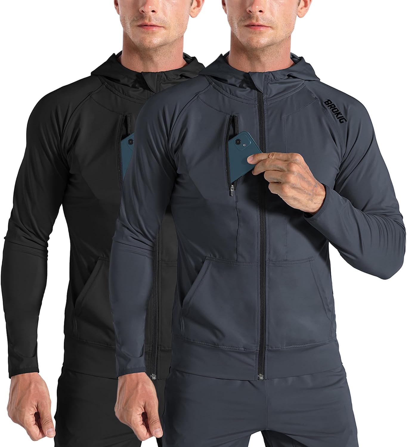 Windbreak Running Jacket Zip Up Hoodie image 1